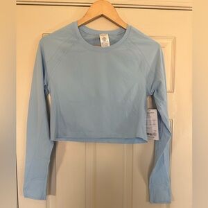 Athleta Sky Blue Long Sleeve Tee Top Athletic Wear